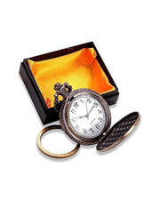 Pocket Watch Motorcycle Retro Keychain