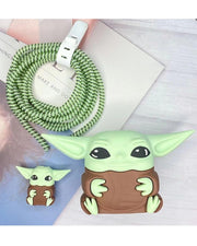 3D Cartoon - iPhone Charger Case and Cable