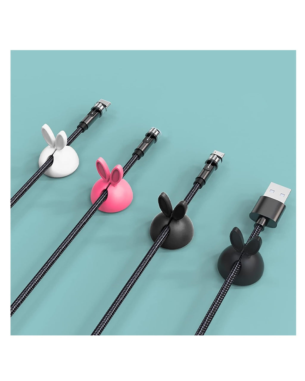 Power Cable Rabbit Rabbit Data Cable Holder - Set of 6 – Household