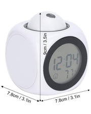 Projection Digital Alarm Clock - Black