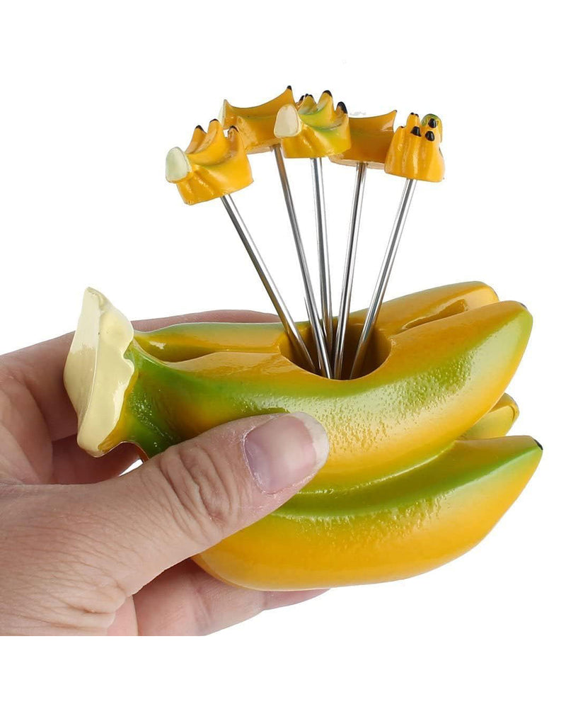 Banana Stand with Fruit Forks