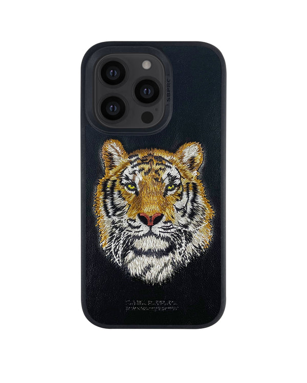 Santa Barbara Polo - Savanna Collection iPhone 14 Max Leather Case 'Tiger' - (Original)