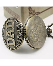 DAD Keychain with Pocket Watch