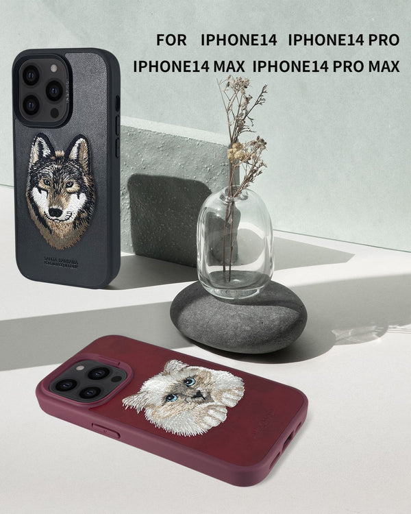 Santa Barbara Polo - Creta Collection iPhone 14 Max Leather Case 'Cat' (Original)