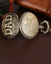 DAD Keychain with Pocket Watch