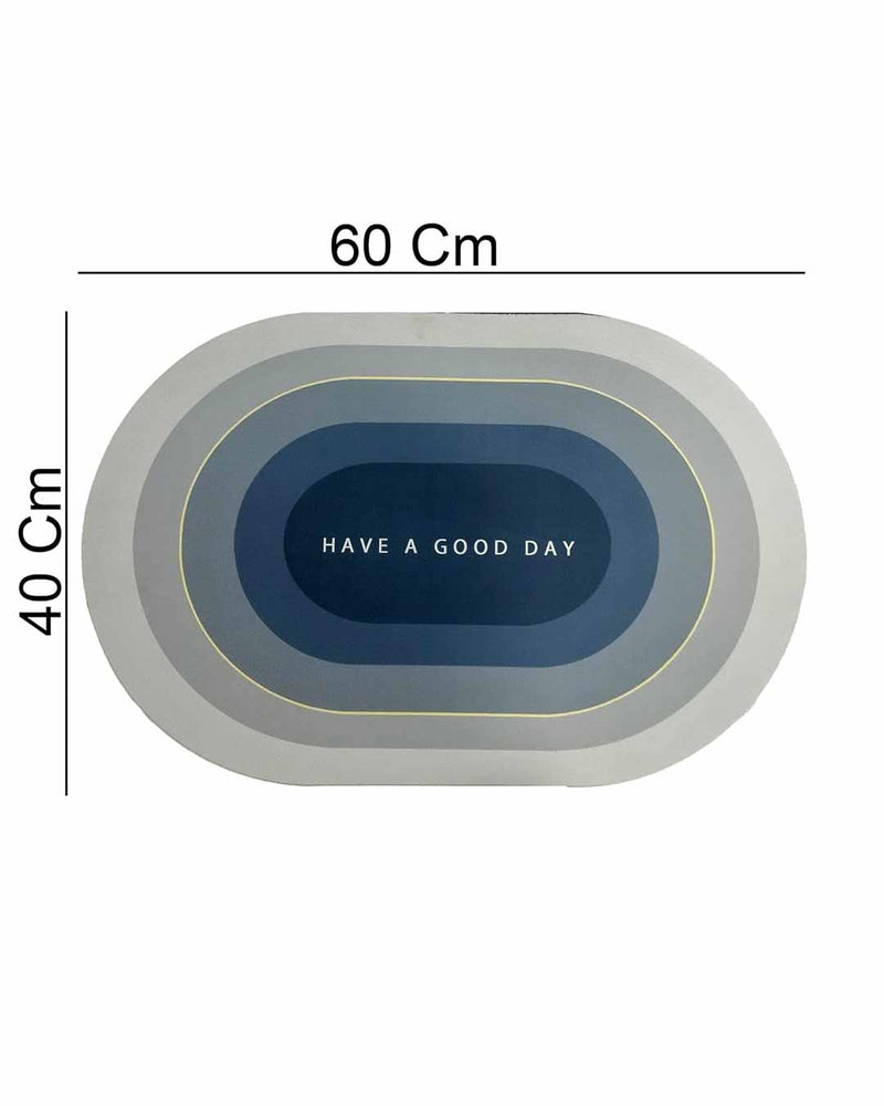 Bathroom Water Absorbing Mats "Have A Good Day" - Set of 2