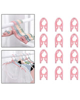 Portable Folding Clothes Hangers: Pink