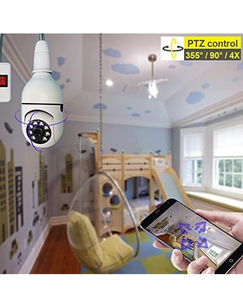 360° Wireless Light Bulb IP Camera