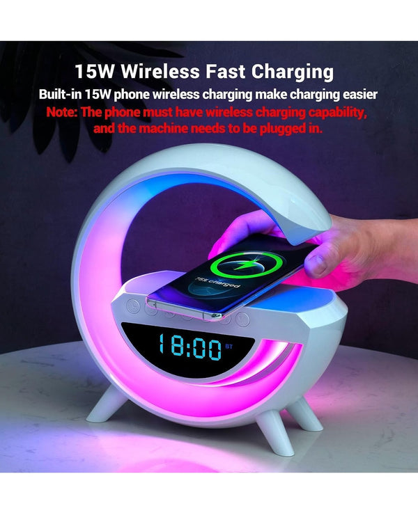 G Speaker LED Light With Wireless Charger