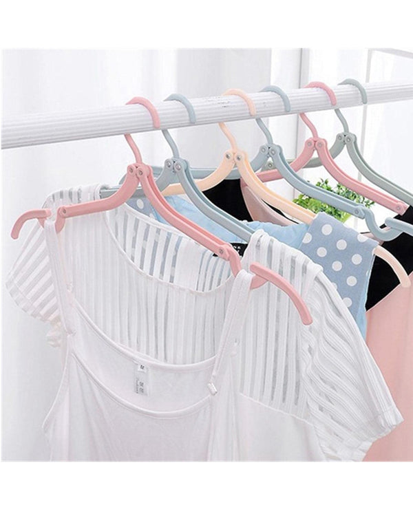 Portable Folding Clothes Hangers: Light Peach