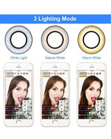 Multi-Color Ring Light Phone Stand