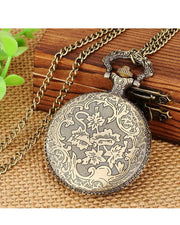 Pocket Watch Motorcycle Retro Keychain