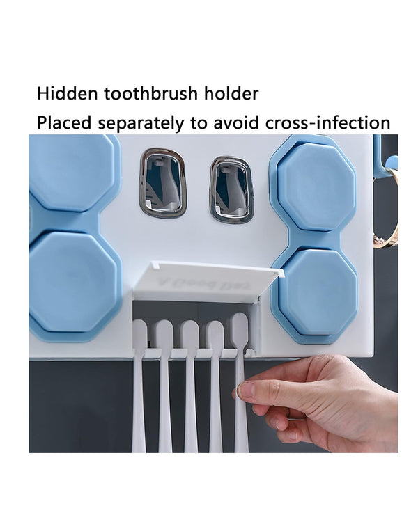 Multifunctional Toothbrush Bathroom Rack Organizer
