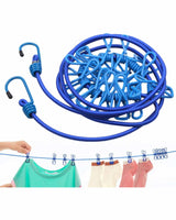 Drying Rope with Hooks - Blue