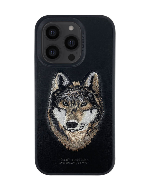 Santa Barbara Polo - Savanna Collection iPhone 14 Pro Max Leather Case 'Wolf' - (Original)