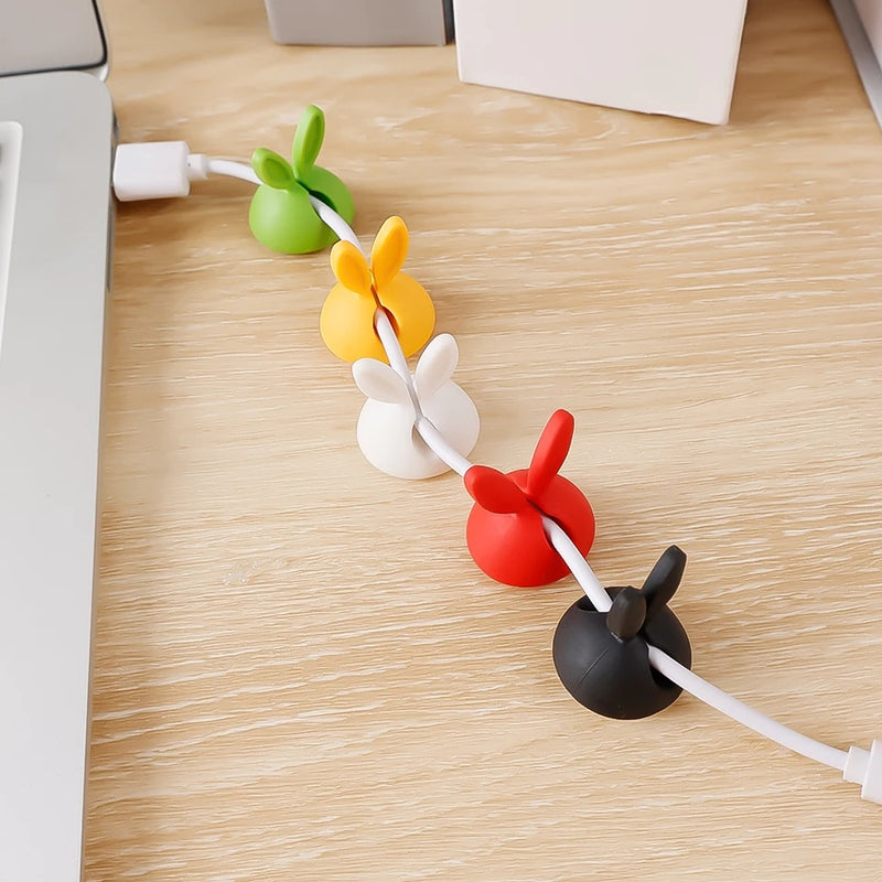 Rabbit Data Cable Holder - Set of 6