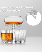 Shot Drink Dispenser With 6 Glass