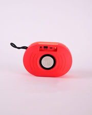 OvalBeats Portable Bluetooth Speaker – Red Sonic