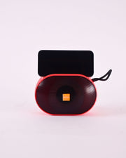 OvalBeats Portable Bluetooth Speaker – Red Sonic
