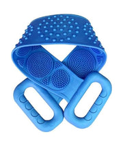 Silicone Body Back Scrubber Bath Brush - Blue