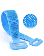 Silicone Body Back Scrubber Bath Brush - Blue