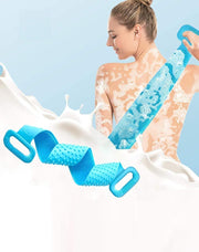 Silicone Body Back Scrubber Bath Brush - Blue