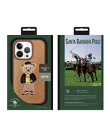 Santa Barbara Polo - Creta Collection iPhone 14 Max Leather Case 'Bear' - Brown (Original)