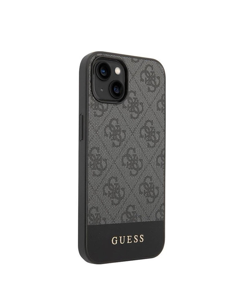Guess 4G Stripe iPhone 14/15 Cover Case - Black (Original)