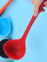 Silicone Ladle Soup Spoon - Red