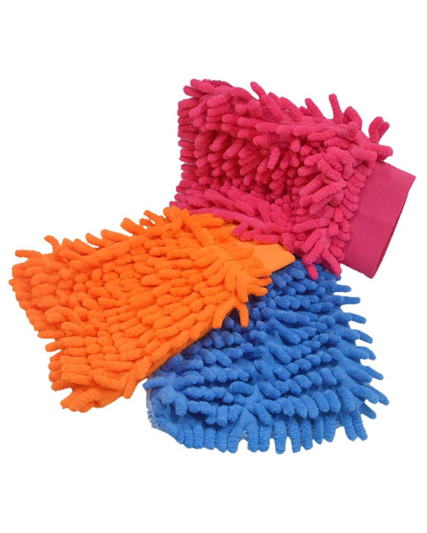 Microfiber Gloves for Car Wash - Orange