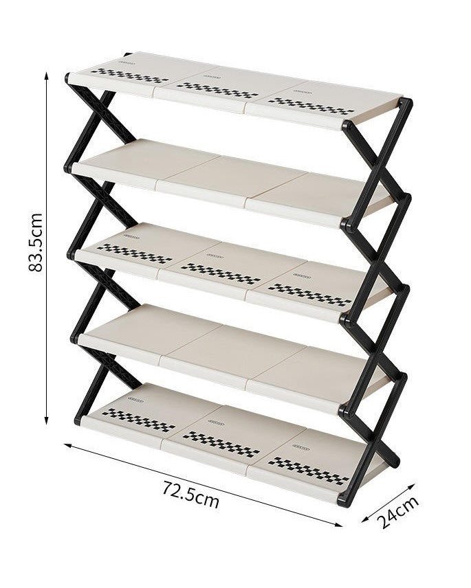 Foldable Multi-Layer Shoe Rack