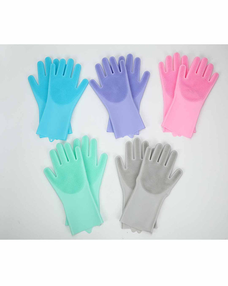 Silicone Magic Bathing Gloves - Green