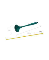 Silicone Ladle Soup Spoon - Dark Green