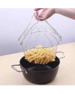 Foldable strainer basket
