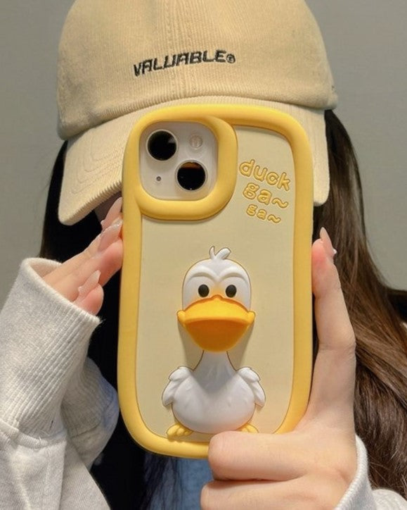 3D Cute Duck - iPhone Mobile Cover Case