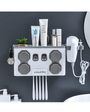 Multifunctional Toothbrush Bathroom Rack Organizer