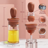 Oil Dispenser with Silicone Basting Brush