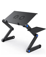 Adjustable Laptop Desk Stand with Cooling Fan