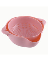 Vegetable & Fruit Rotating Washing Draining Basket - Set of 2