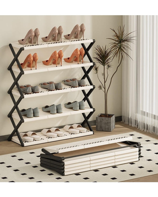 Foldable Multi-Layer Shoe Rack