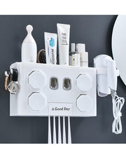 Multifunctional Toothbrush Bathroom Rack Organizer