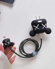 Bear Brick Black - iPhone Charger Case and Cable Protector