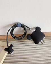 Bear Brick Black - iPhone Charger Case and Cable Protector
