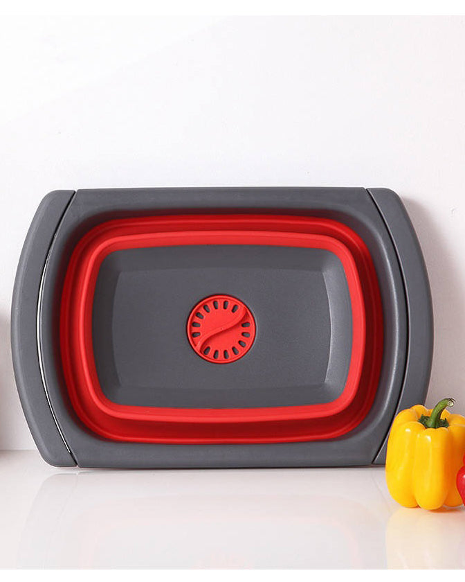 Foldable Silicone Fruit Vegetable Washing Basket