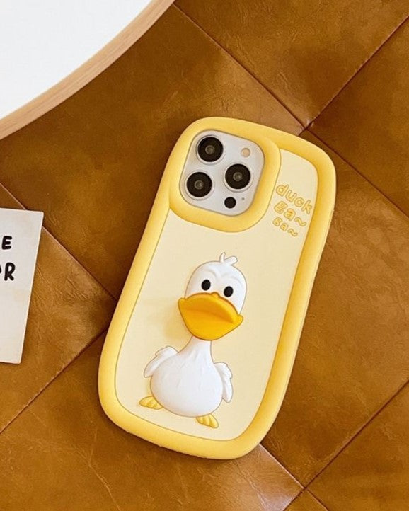 3D Cute Duck - iPhone Mobile Cover Case