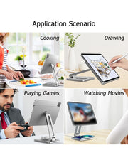Foldable Tablet Stand With 15W Smartphone Wireless Charger