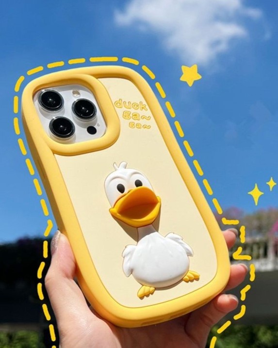 3D Cute Duck - iPhone Mobile Cover Case