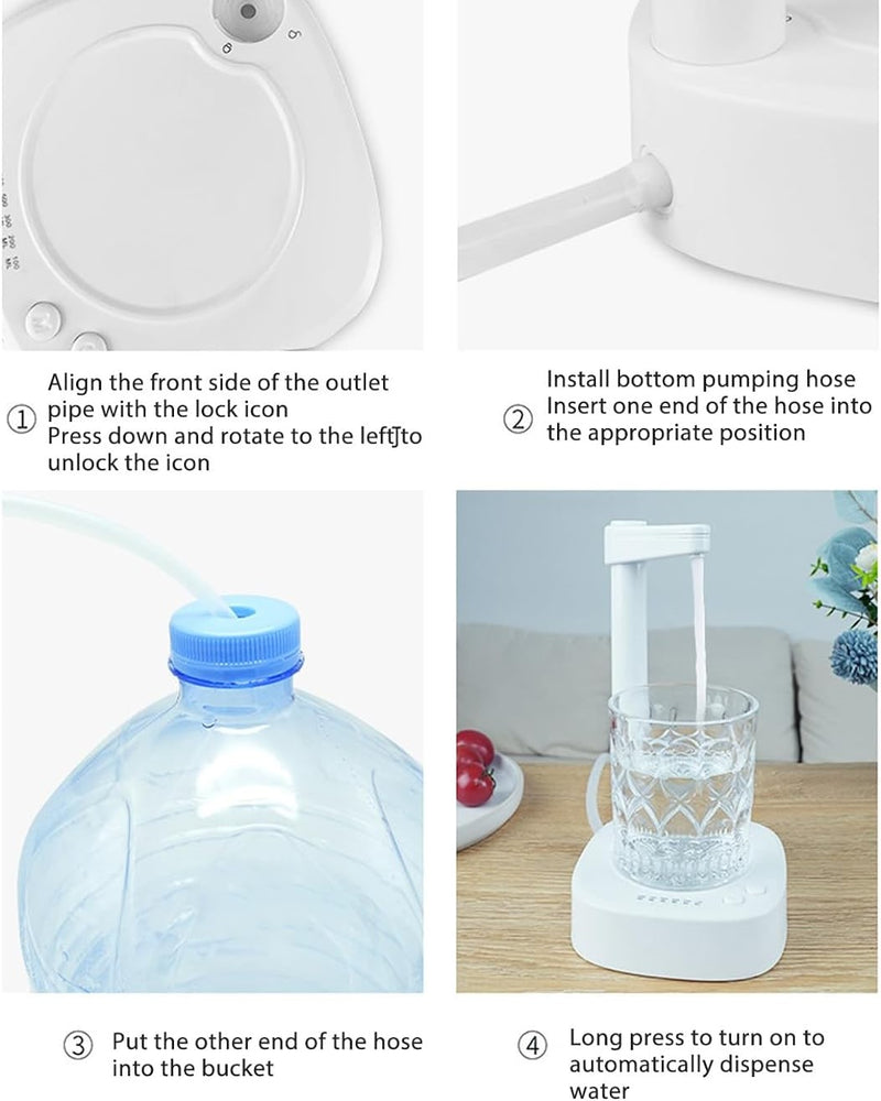 Desktop Water Bottle Dispenser, Portable Electric Pump