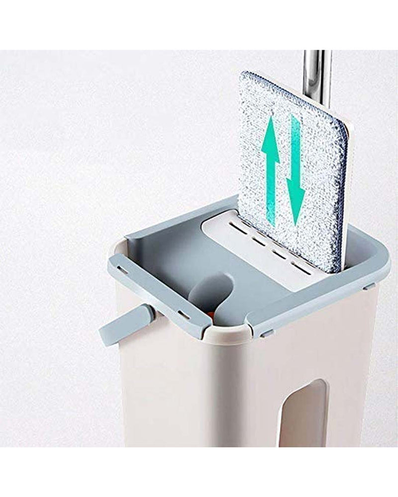 Hand-Free Flat Squeeze Mop Bucket System