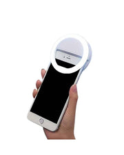 Portable Selfie LED Light Ring Flash Night Light for Smartphones, Tablets, iPad